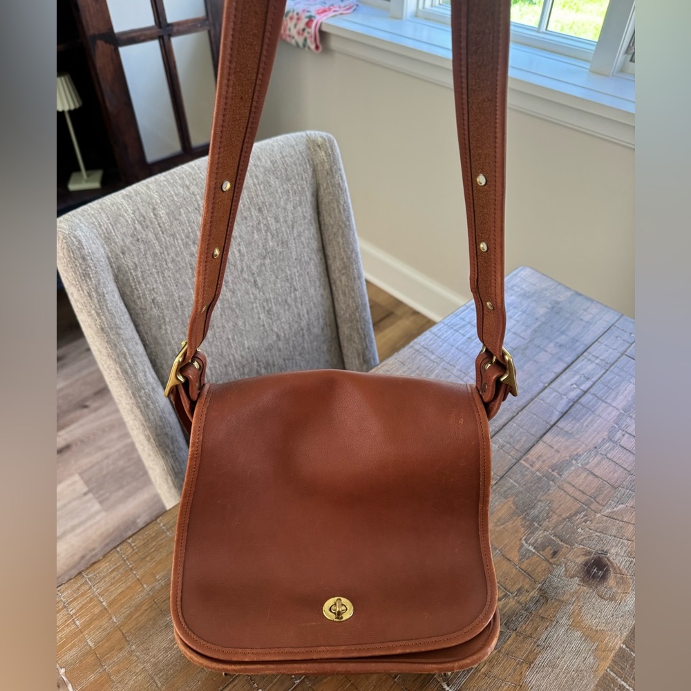 Vintage Coach 9525 Stewardess NYC Leather Bag